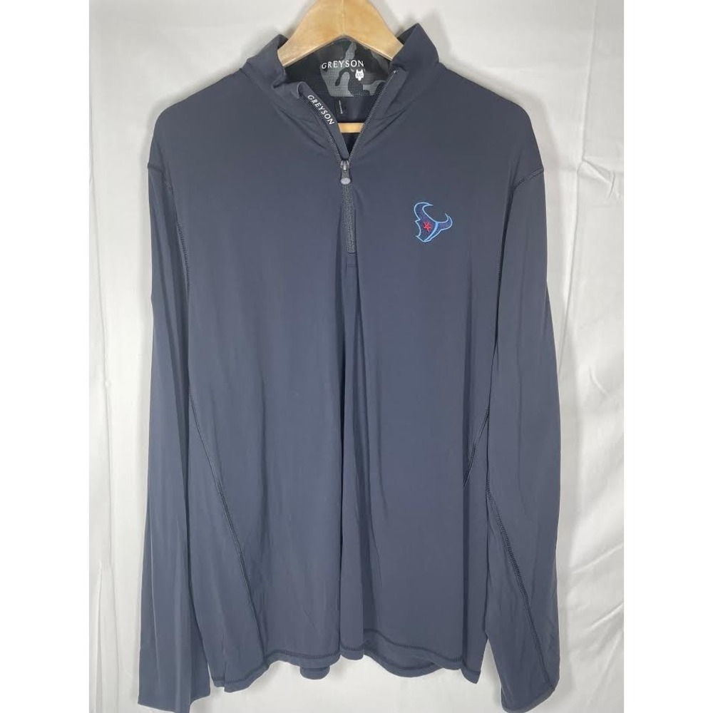 HOUSTON TEXANS GREYSON TATE 1/4 ZIP PULLOVER – MEN'S 2XL – RARE MISPRINT EDITION